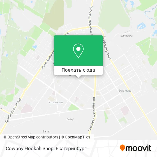 Карта Cowboy Hookah Shop