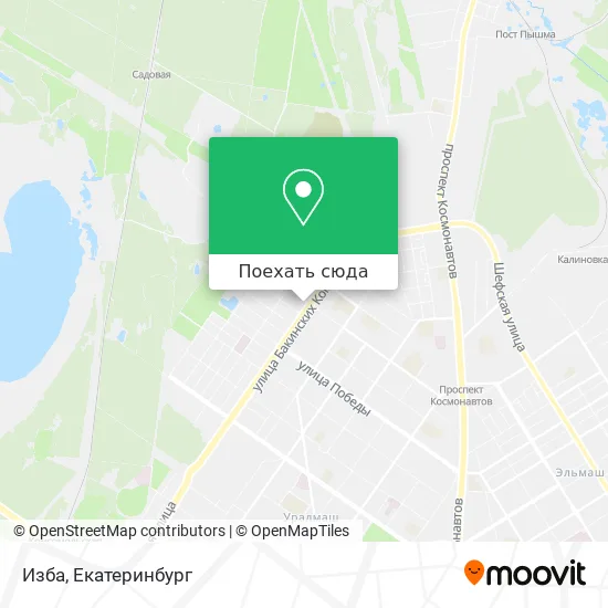 Карта Изба