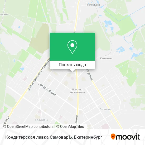 Карта Кондитерская лавка СамоварЪ
