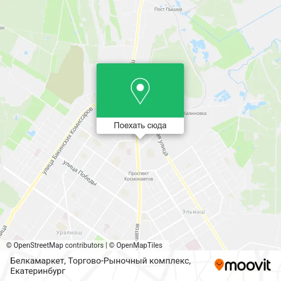 Карта Белкамаркет, Торгово-Рыночный комплекс