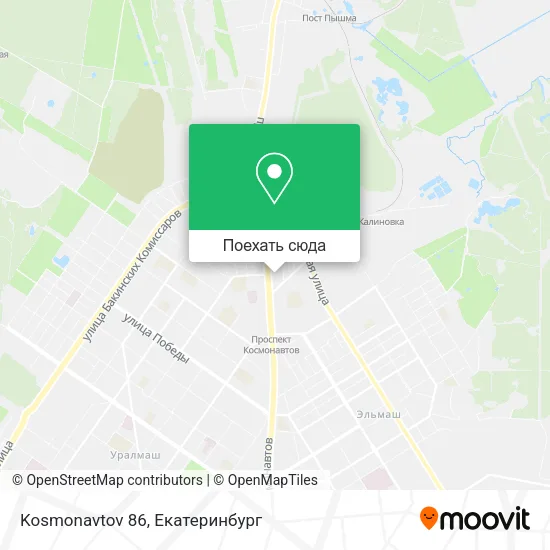 Карта Kosmonavtov 86