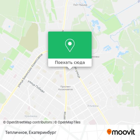 Карта Тепличное