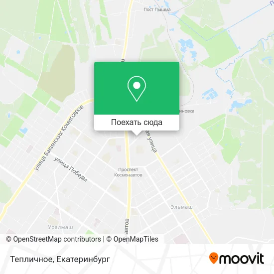 Карта Тепличное