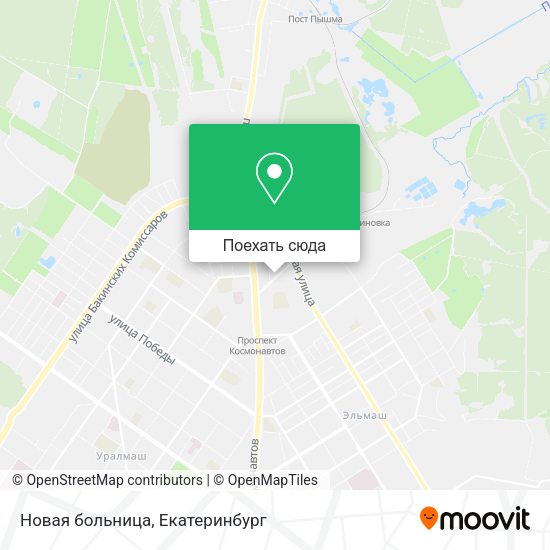 Карта Новая больница