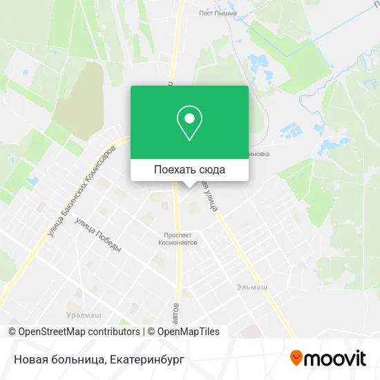 Карта Новая больница