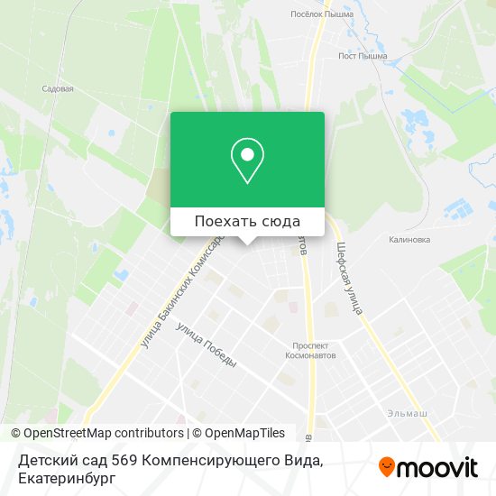 Карта Детский сад 569 Компенсирующего Вида