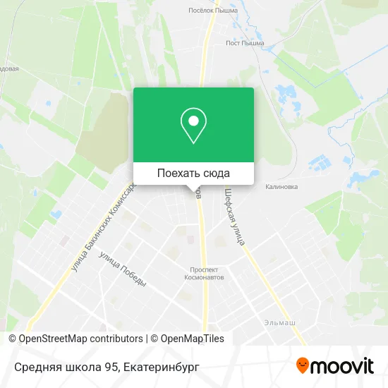 Карта Средняя школа 95