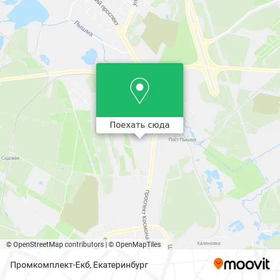 Карта Промкомплект-Екб