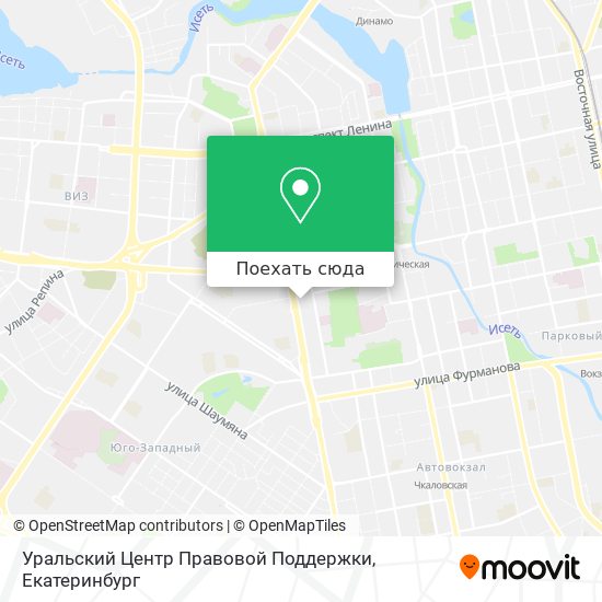 Карта Уральский Центр Правовой Поддержки