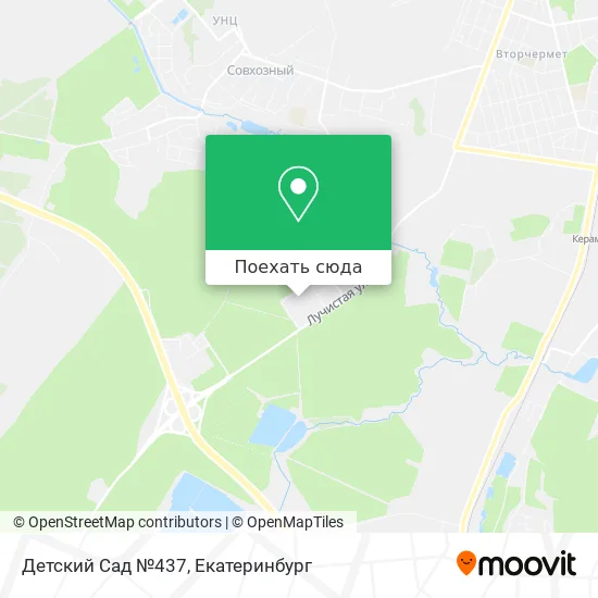 Карта Детский Сад №437