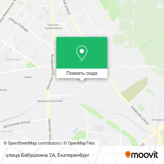 Карта улица Бабушкина 2А