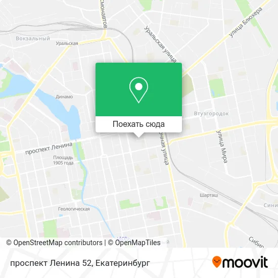 Карта проспект Ленина 52