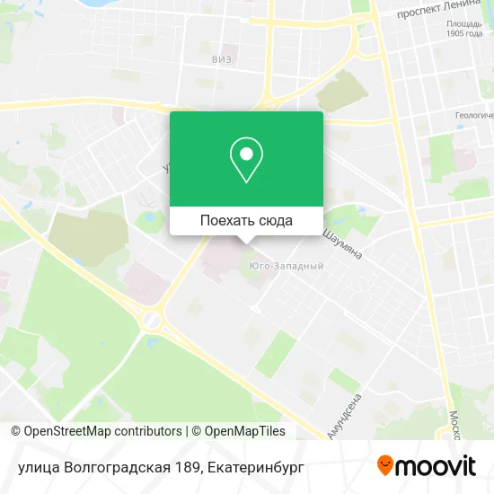 Карта улица Волгоградская 189