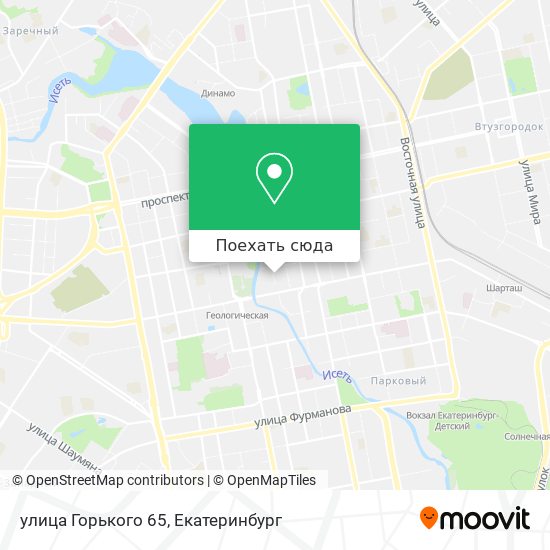 Карта улица Горького 65