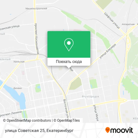 Карта улица Советская 25