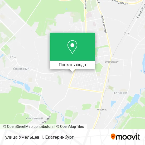 Карта улица Умельцев 1