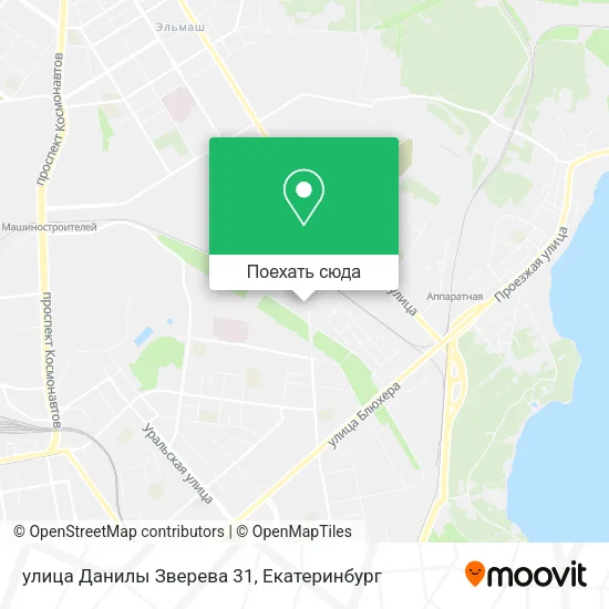 Карта улица Данилы Зверева 31