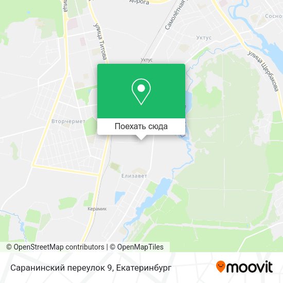 Карта Саранинский переулок 9