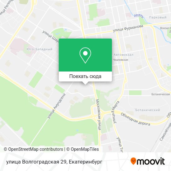 Карта улица Волгоградская 29