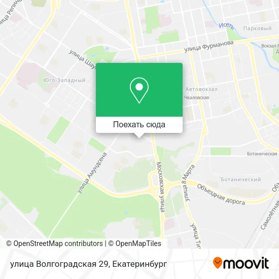 Карта улица Волгоградская 29