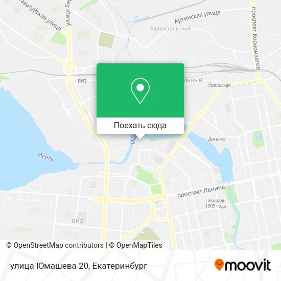 Карта улица Юмашева 20