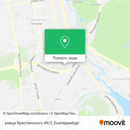 Карта улица Крестинского 49/2