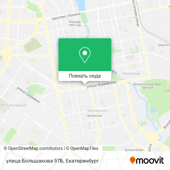 Карта улица Большакова 97Б