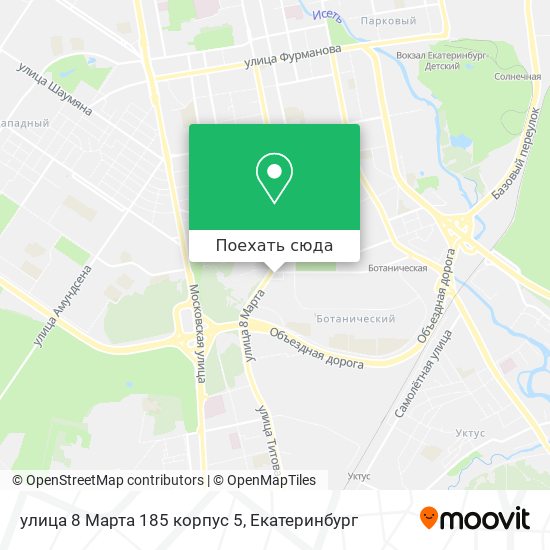 Карта улица 8 Марта 185 корпус 5