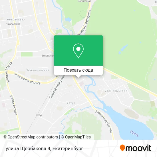 Карта улица Щербакова 4