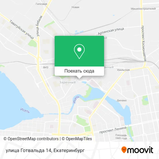 Карта улица Готвальда 14