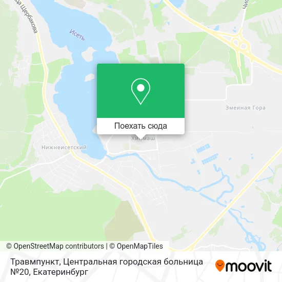Карта Травмпункт, Центральная городская больница №20