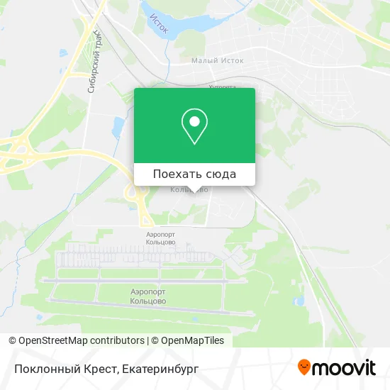 Карта Поклонный Крест