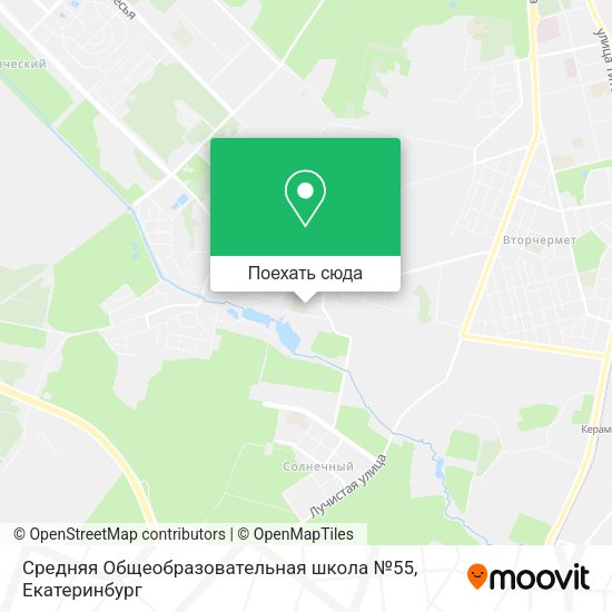 Карта Средняя Общеобразовательная школа №55