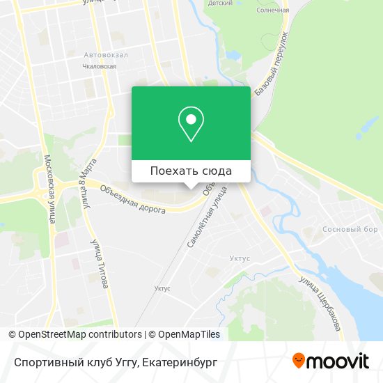 Карта Спортивный клуб Уггу
