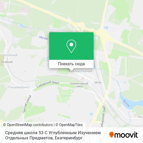 Карта Средняя школа 53 С Углубленным Изучением Отдельных Предметов