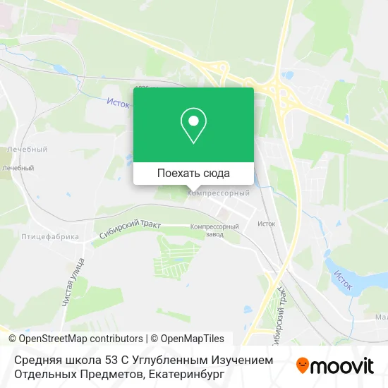 Карта Средняя школа 53 С Углубленным Изучением Отдельных Предметов