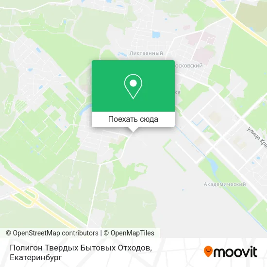 Карта Полигон Твердых Бытовых Отходов