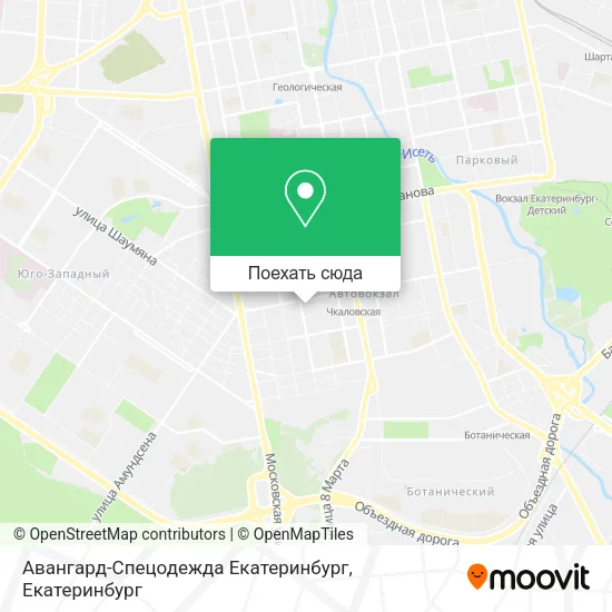 Карта Авангард-Спецодежда Екатеринбург