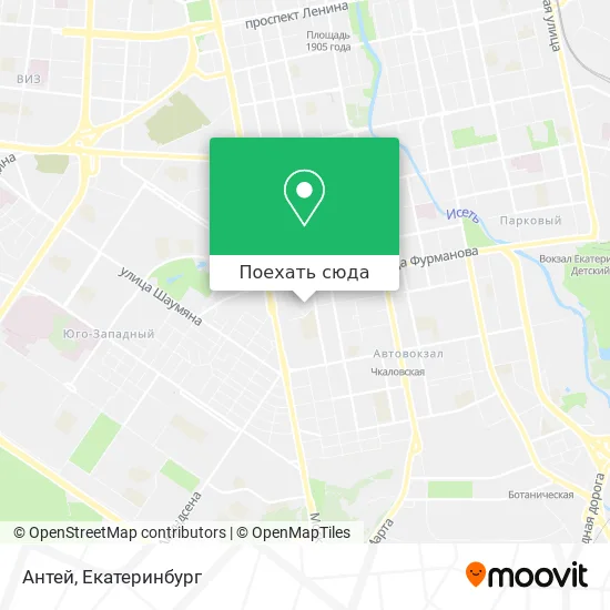 Карта Антей