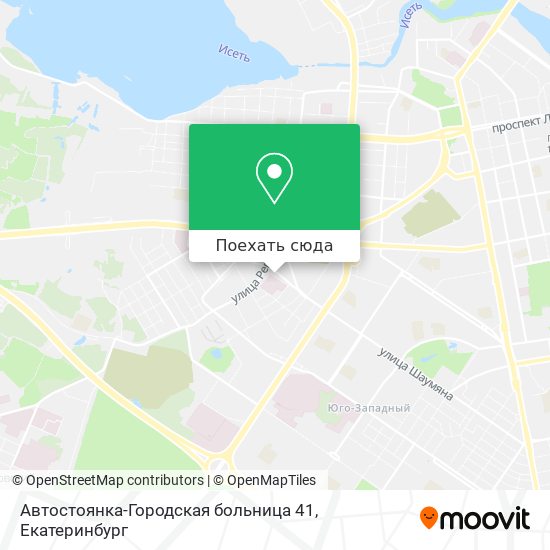 Карта Автостоянка-Городская больница 41