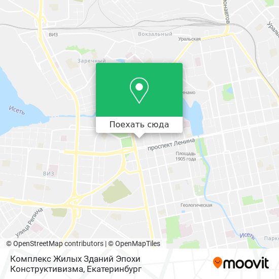 Карта Комплекс Жилых Зданий Эпохи Конструктивизма