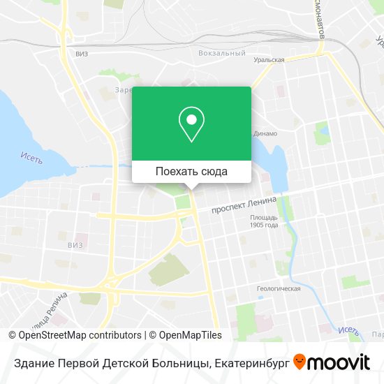 Карта Здание Первой Детской Больницы