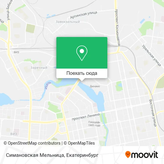 Карта Симановская Мельница
