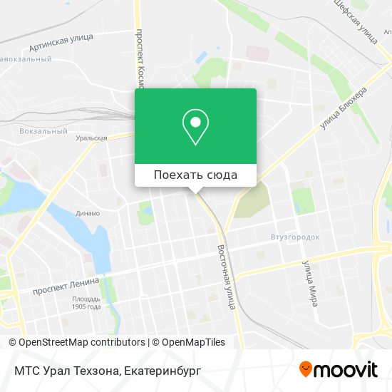 Карта МТС Урал Техзона