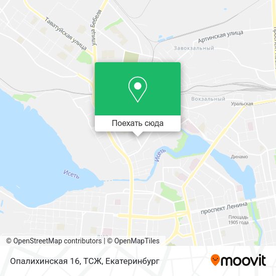 Карта Опалихинская 16, ТСЖ