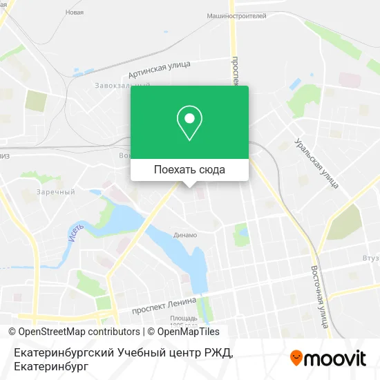 Карта Екатеринбургский Учебный центр РЖД