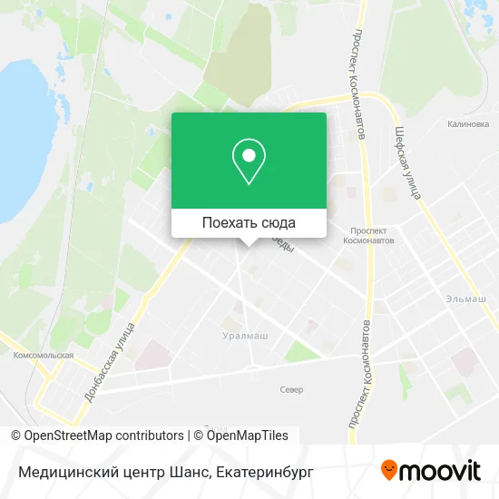 Карта Медицинский центр Шанс
