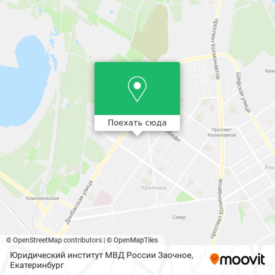 Карта Юридический институт МВД России Заочное