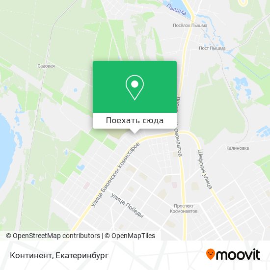 Карта Континент