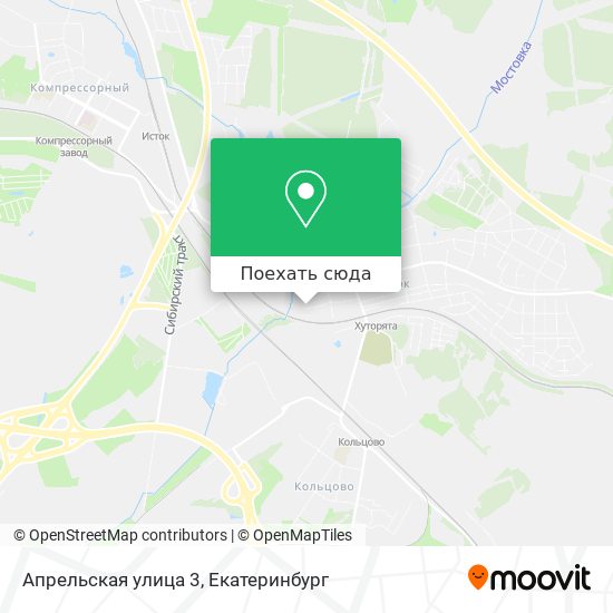 Карта Апрельская улица 3
